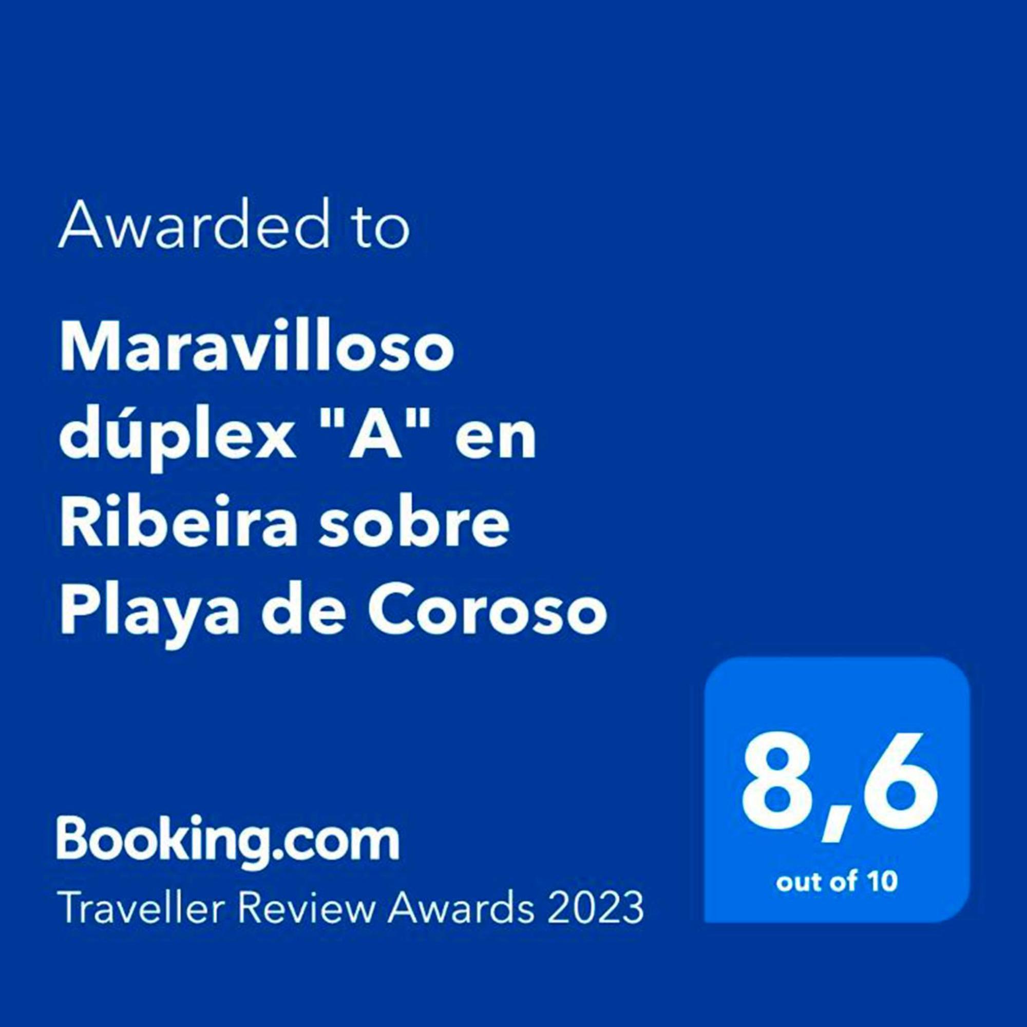 Apartamento Frente Al Mar Playa De Coroso Ribeira Exterior photo